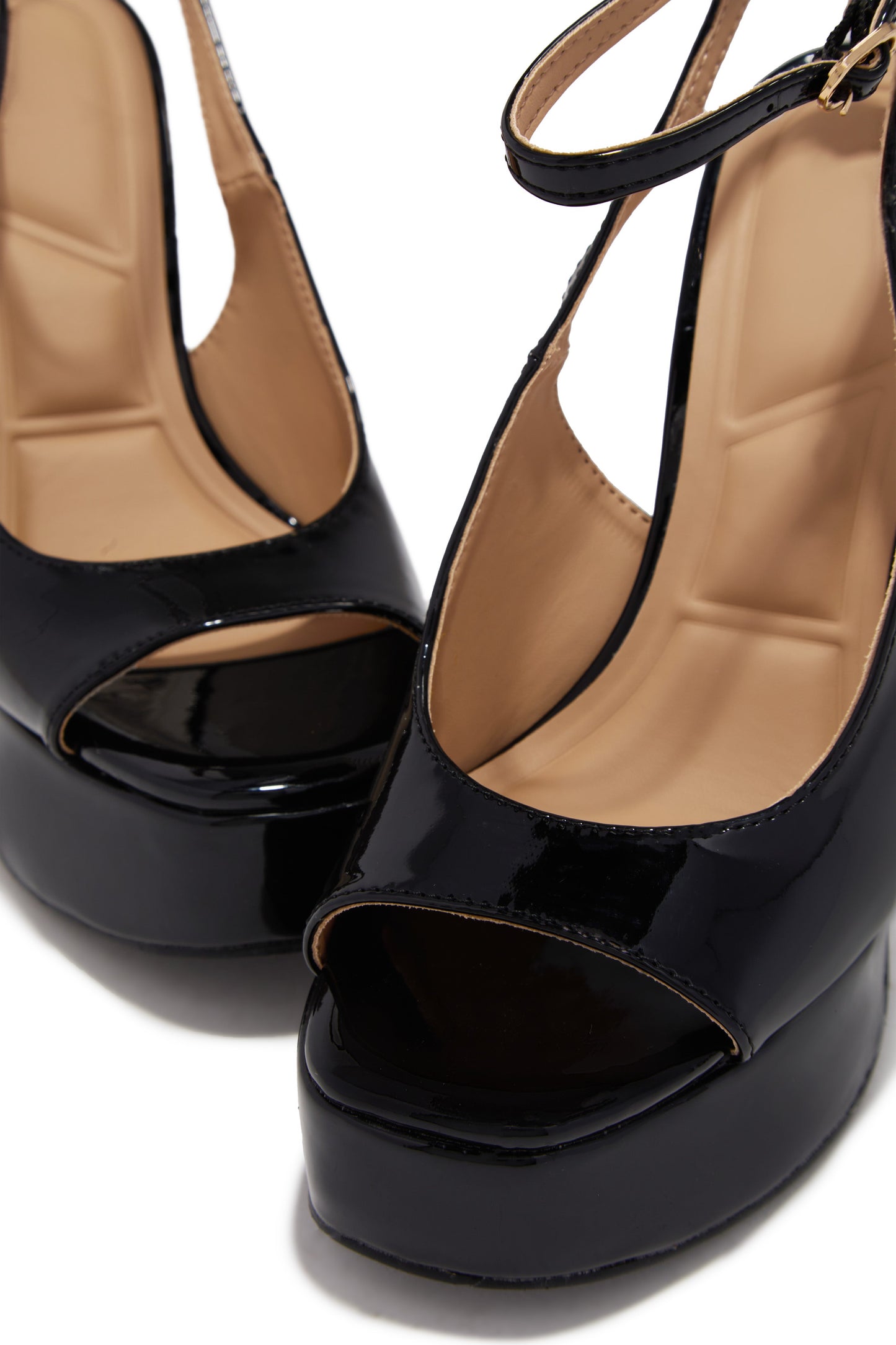 Penelope Platform High Heels - Black