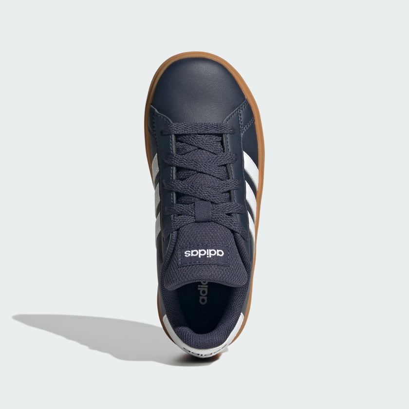 Kids' adidas Grand Court Lifestyle Tennis Lace-Up Shoes
