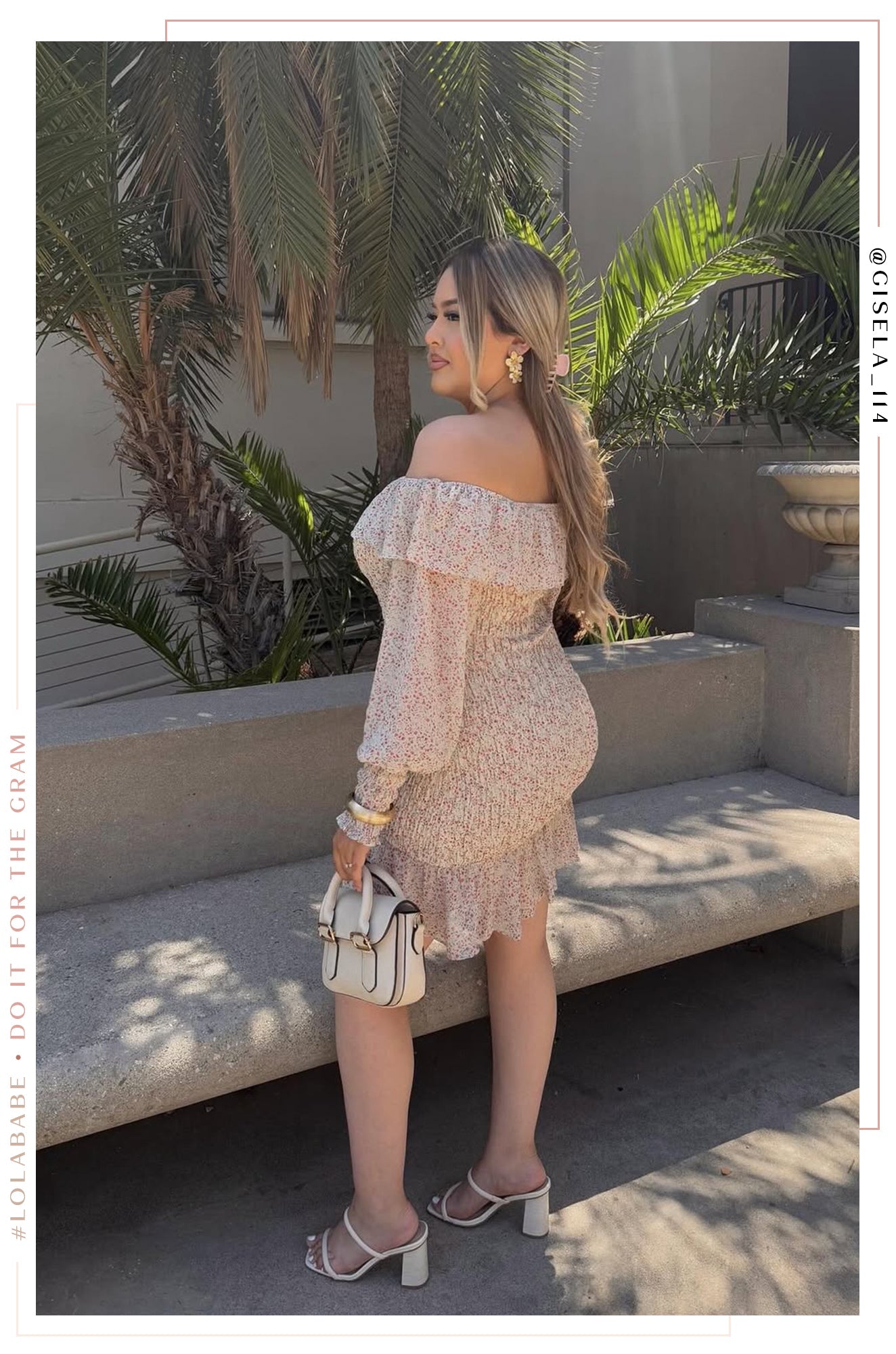 Jenna Block Heel Mules - Beige Croc