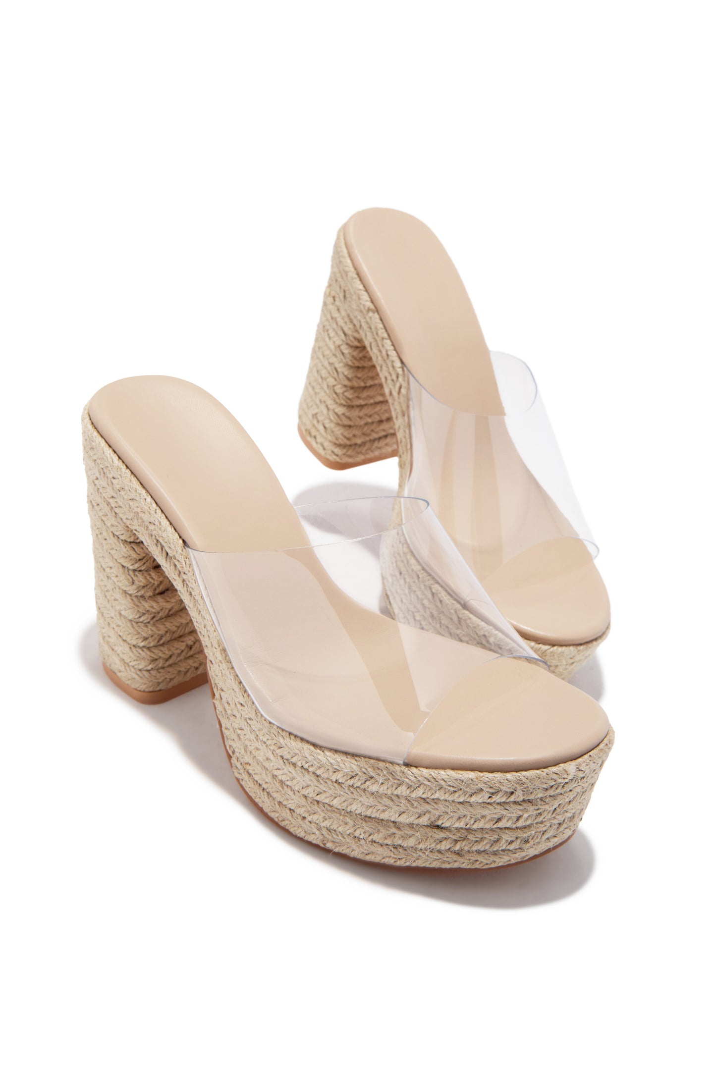 Zuleyma Platform Espadrille Heel - Clear