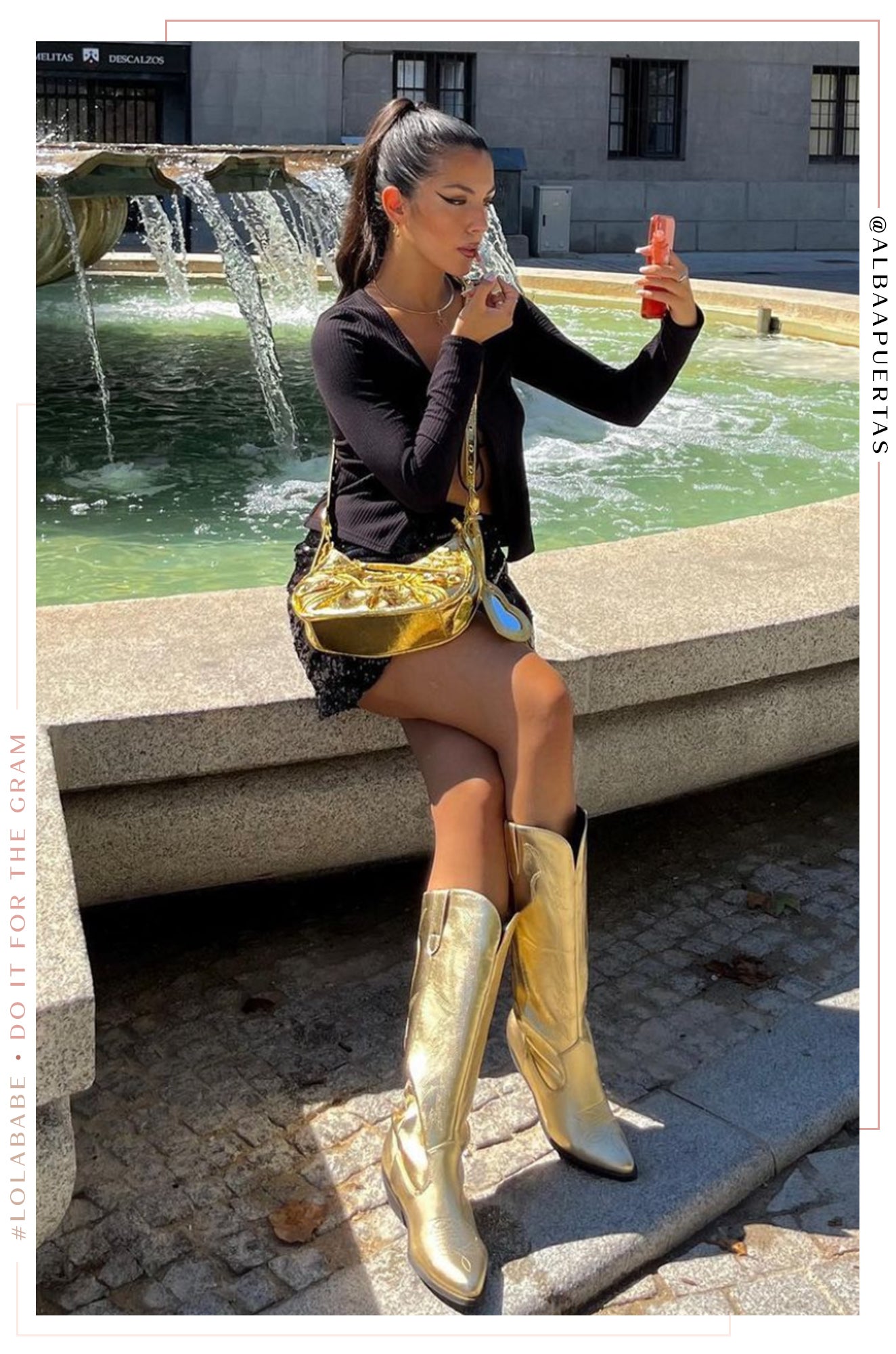 Millie Western Boots - Gold