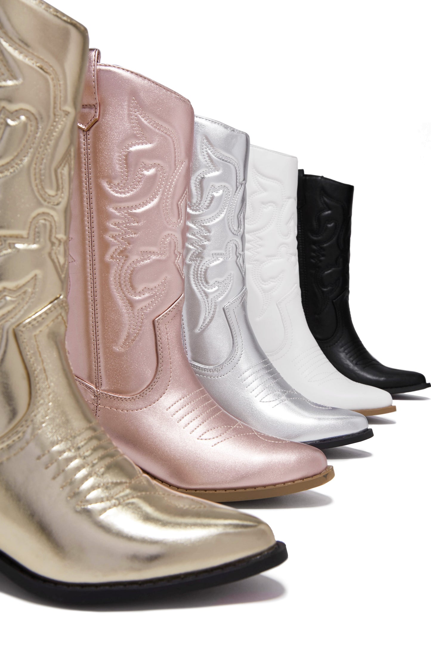 Libby Cowgirl Boots - Gold