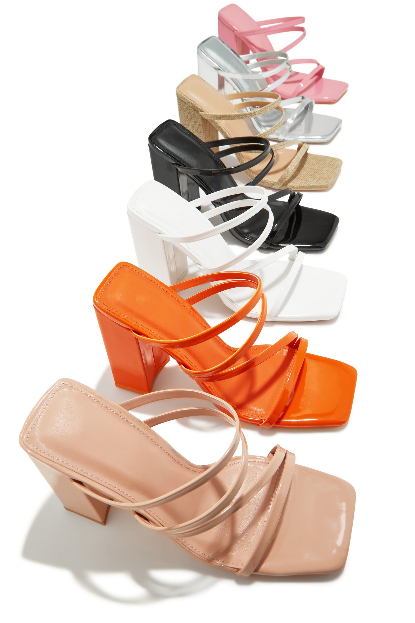 Jaziel Block Heel Mules - Natural