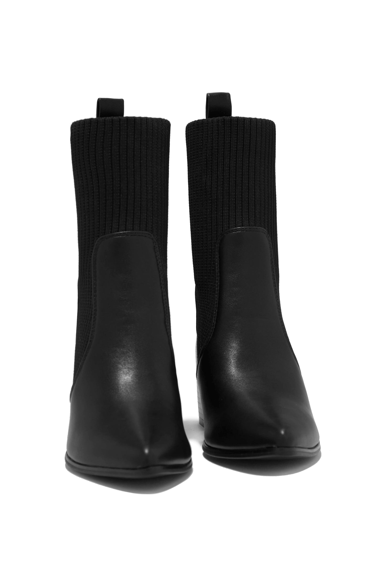 Perfect Night Block Heel Ankle Boots - Black