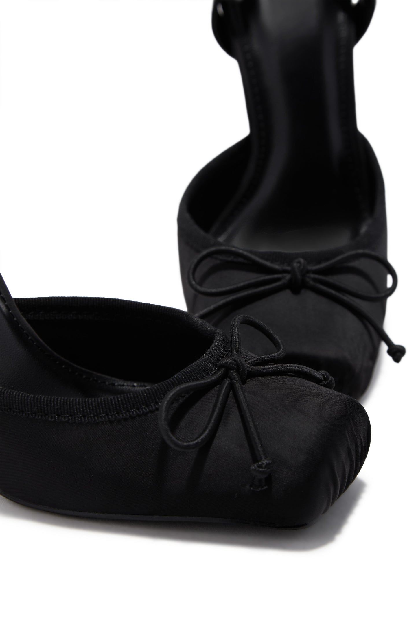 Klara Ballet Lace Up Heels - Black