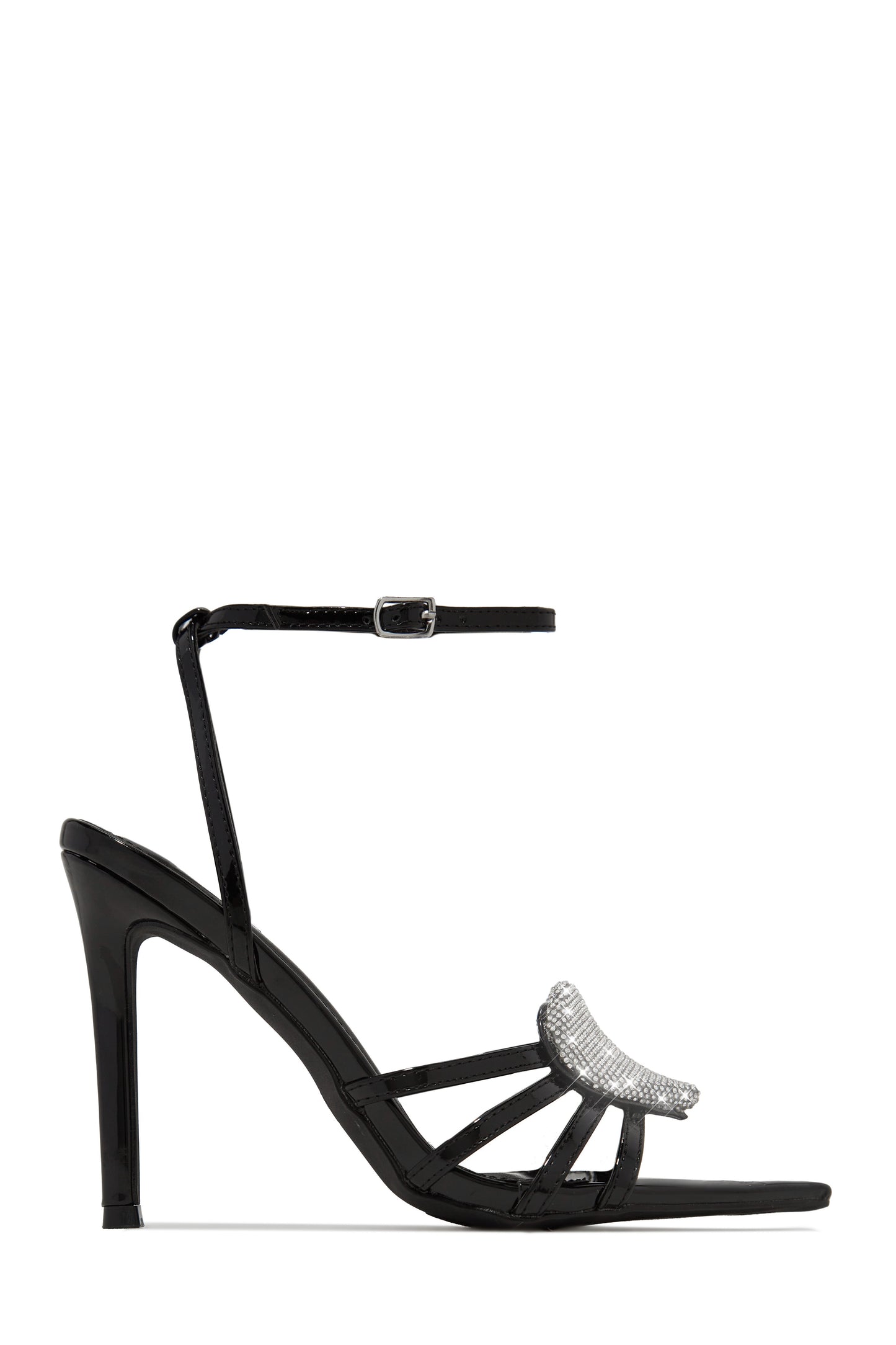 Heartbreaker Heart Embellished High Heels - Red