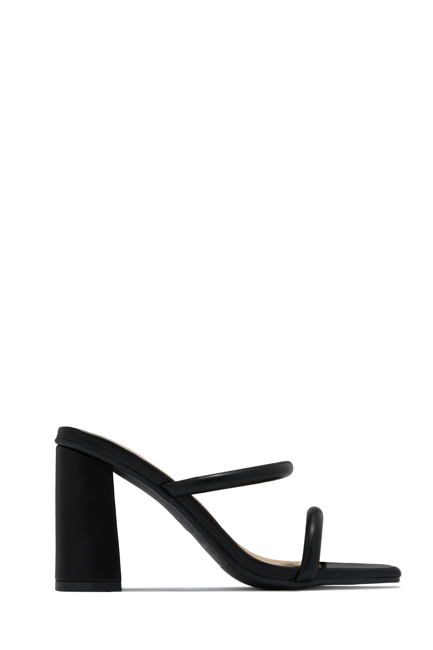 Jenna Block Heel Mules - Beige Croc