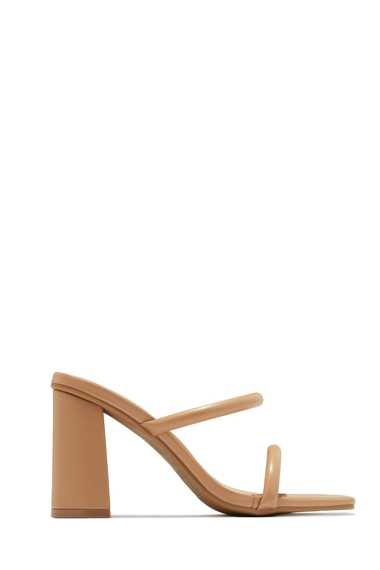 Jenna Block Heel Mules - Beige Croc