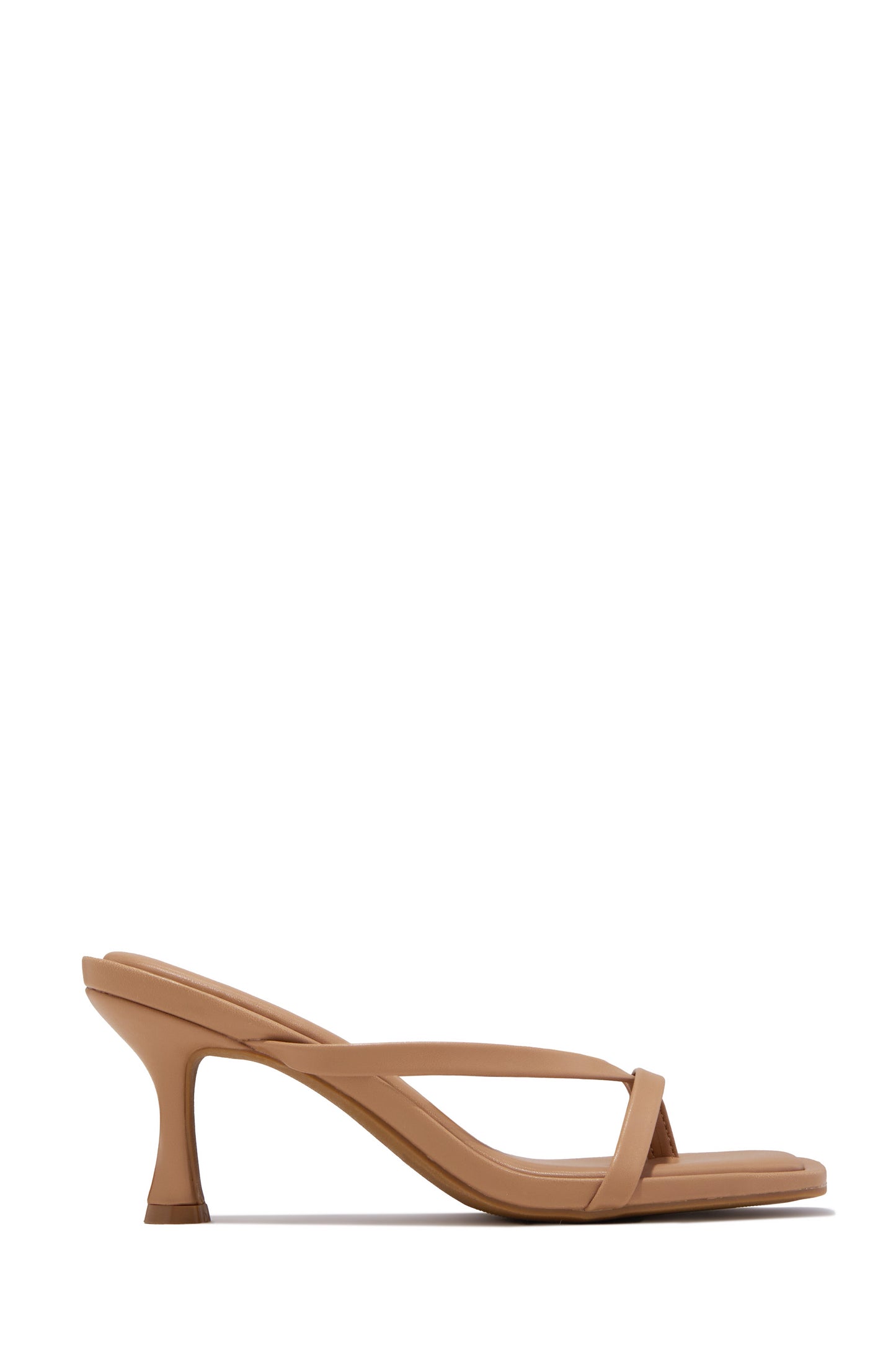 Elena Mid Heel Mules - Camel