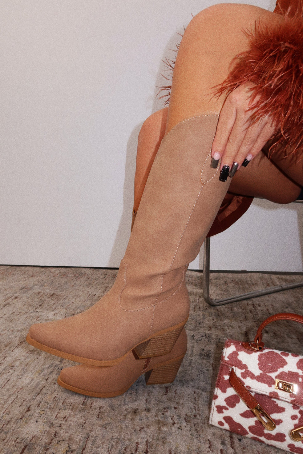Festival Forever Cowgirl Boots - Taupe
