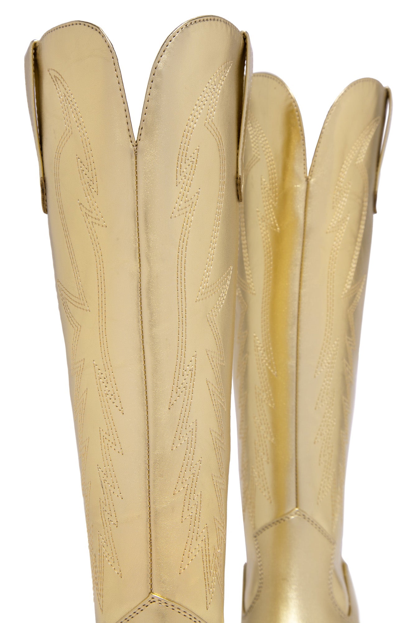 Millie Western Boots - Gold