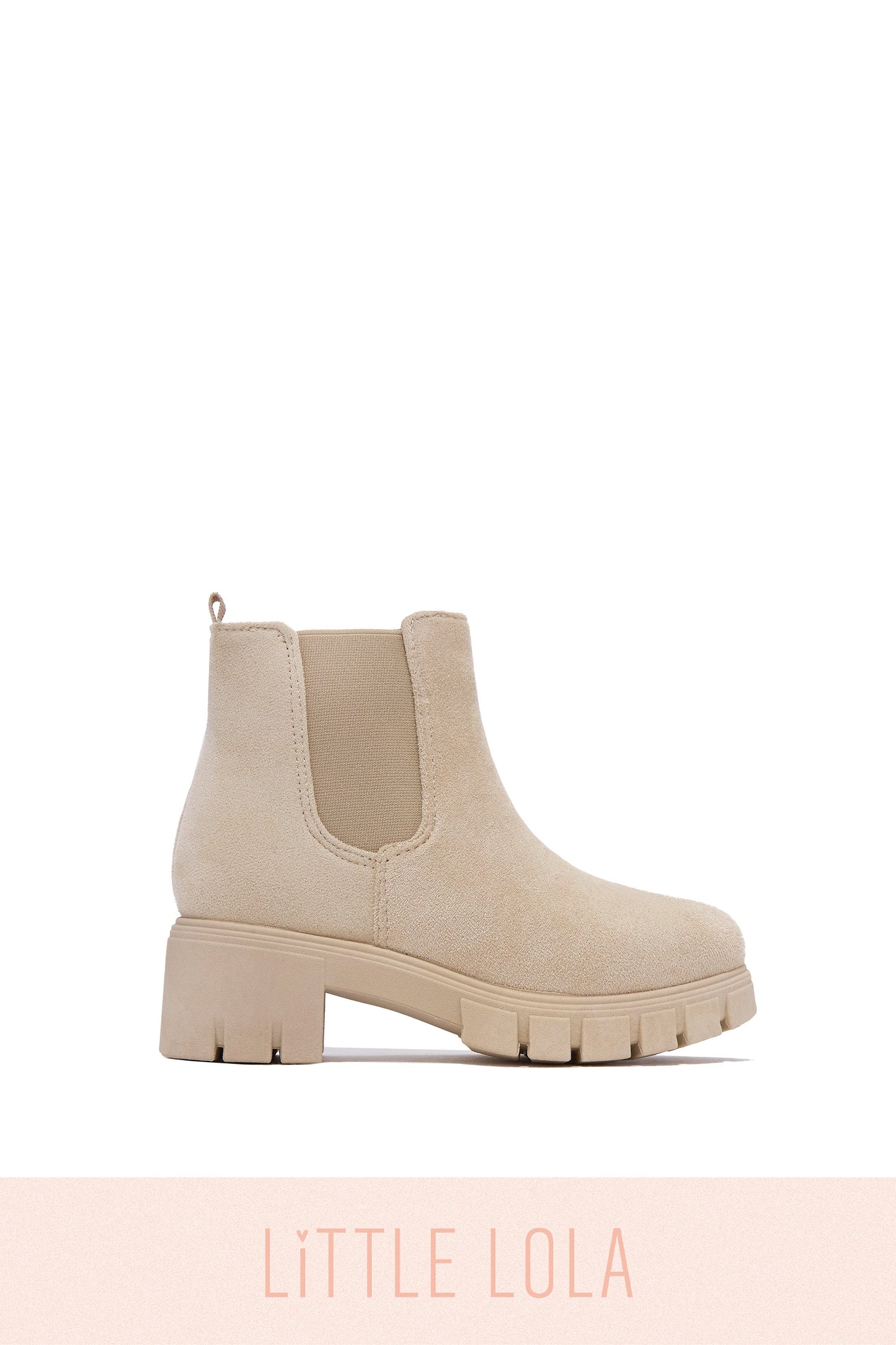 Mini Negin Kids Pull On Ankle Boots - Bone