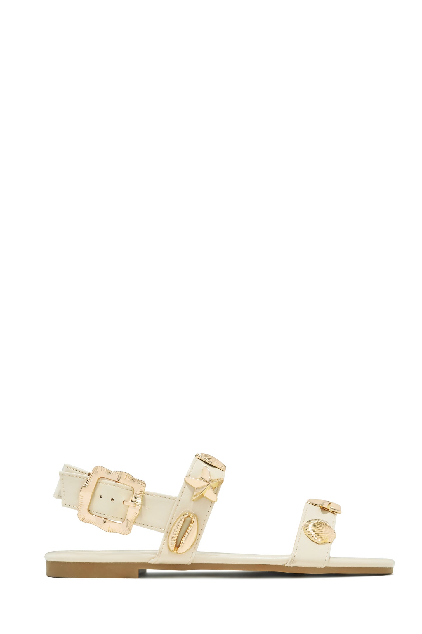 Sea Shore Flat Sandals - Ivory