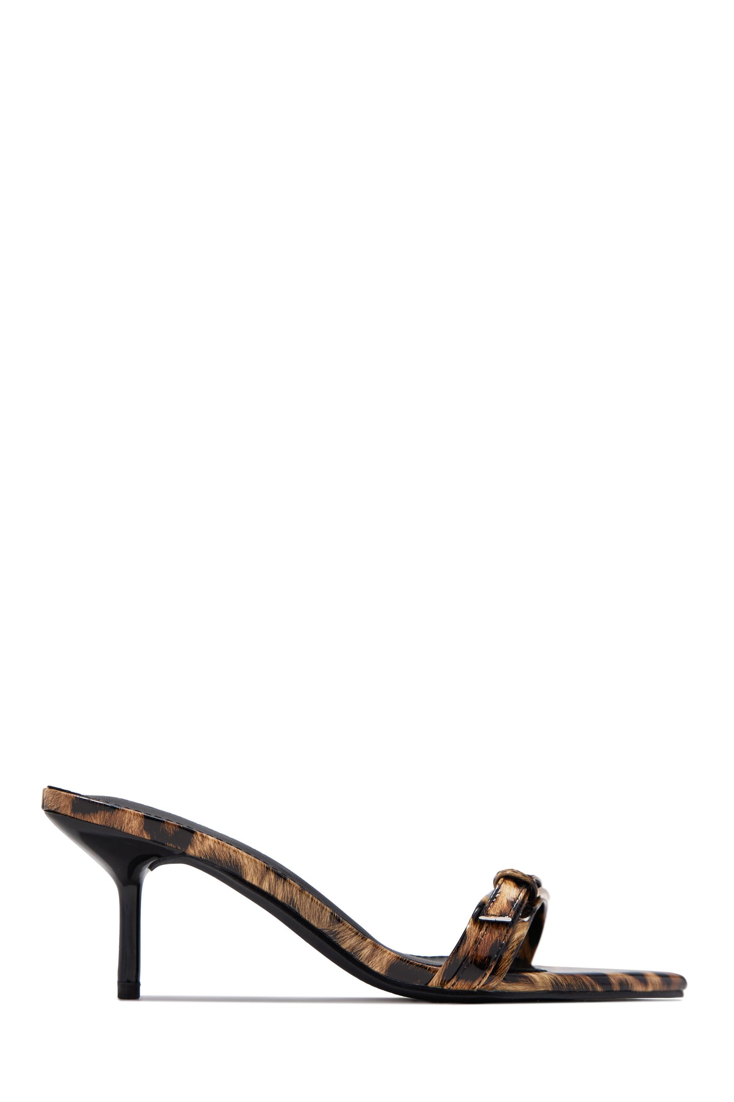 Karyn Mid Heel Mules - Leopard