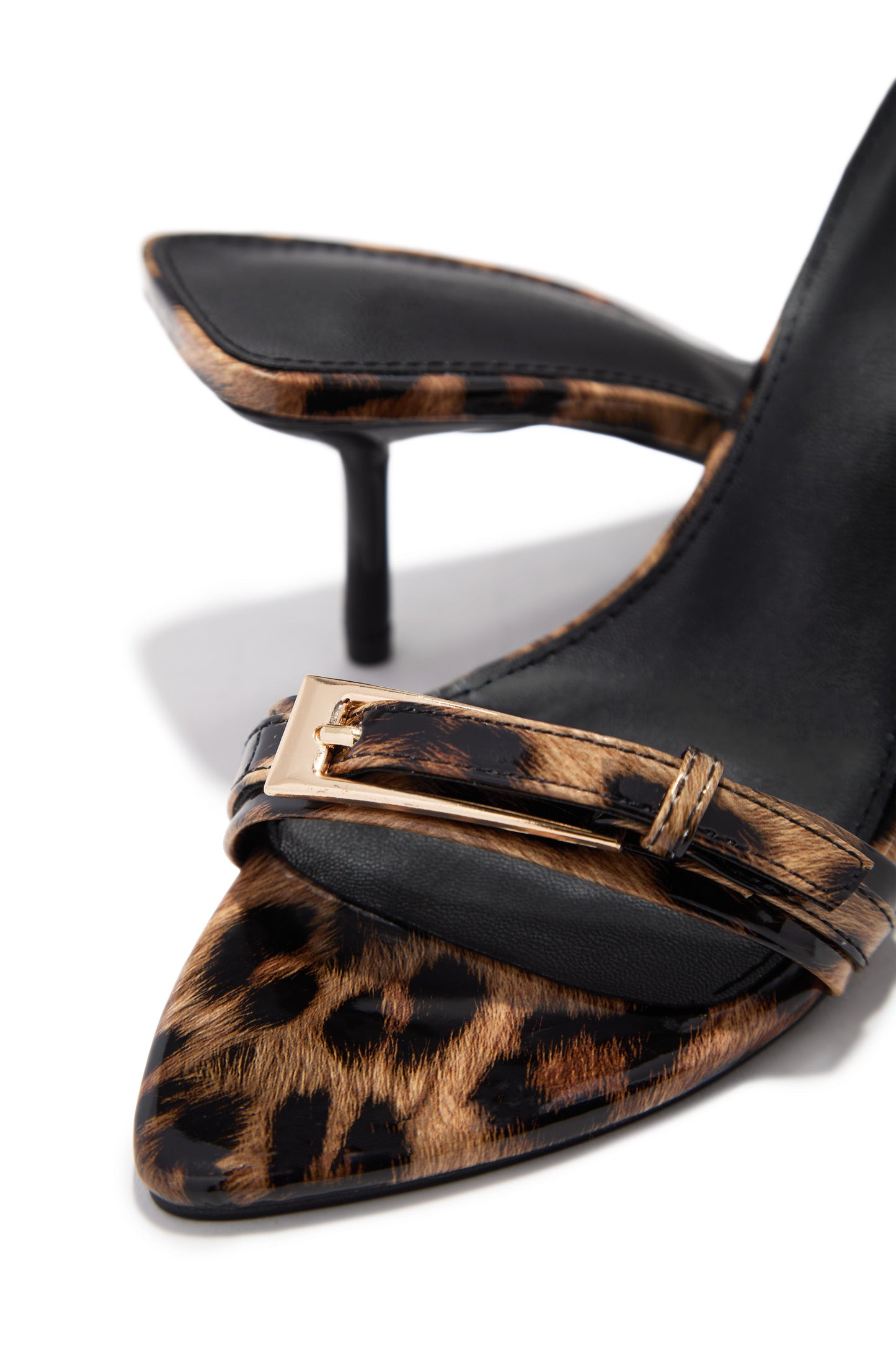Karyn Mid Heel Mules - Leopard