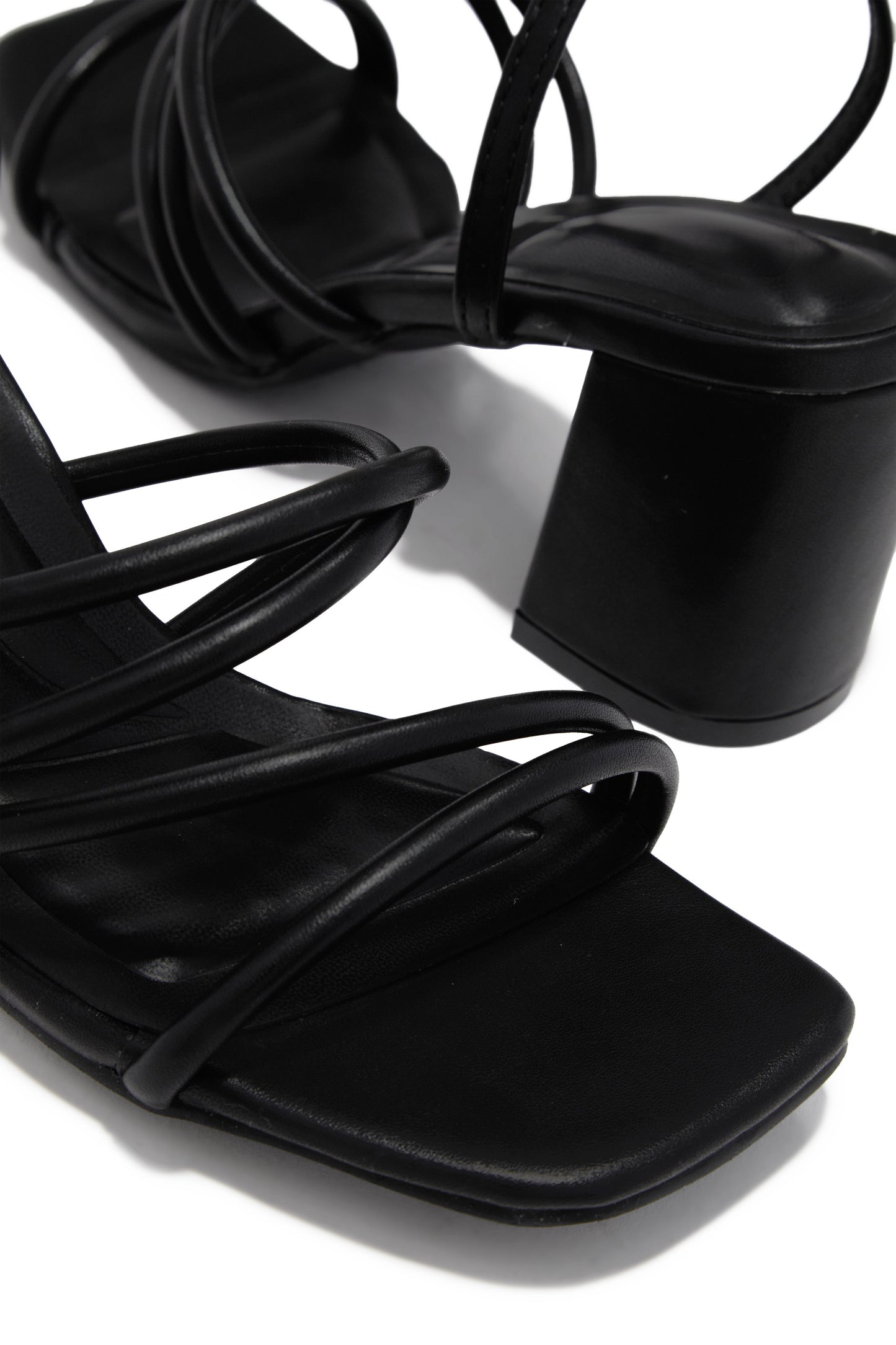 Jazmin Block Mid Heels - Black