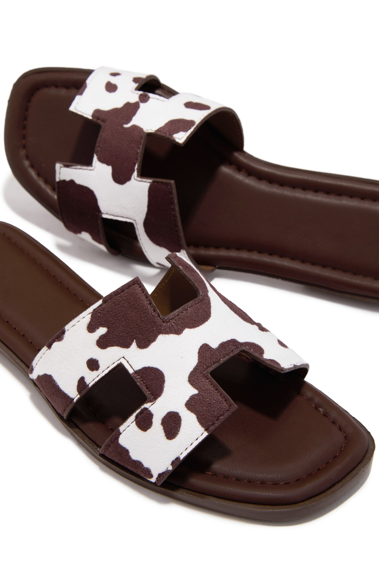 Biyanka Slip On Sandals - Cow