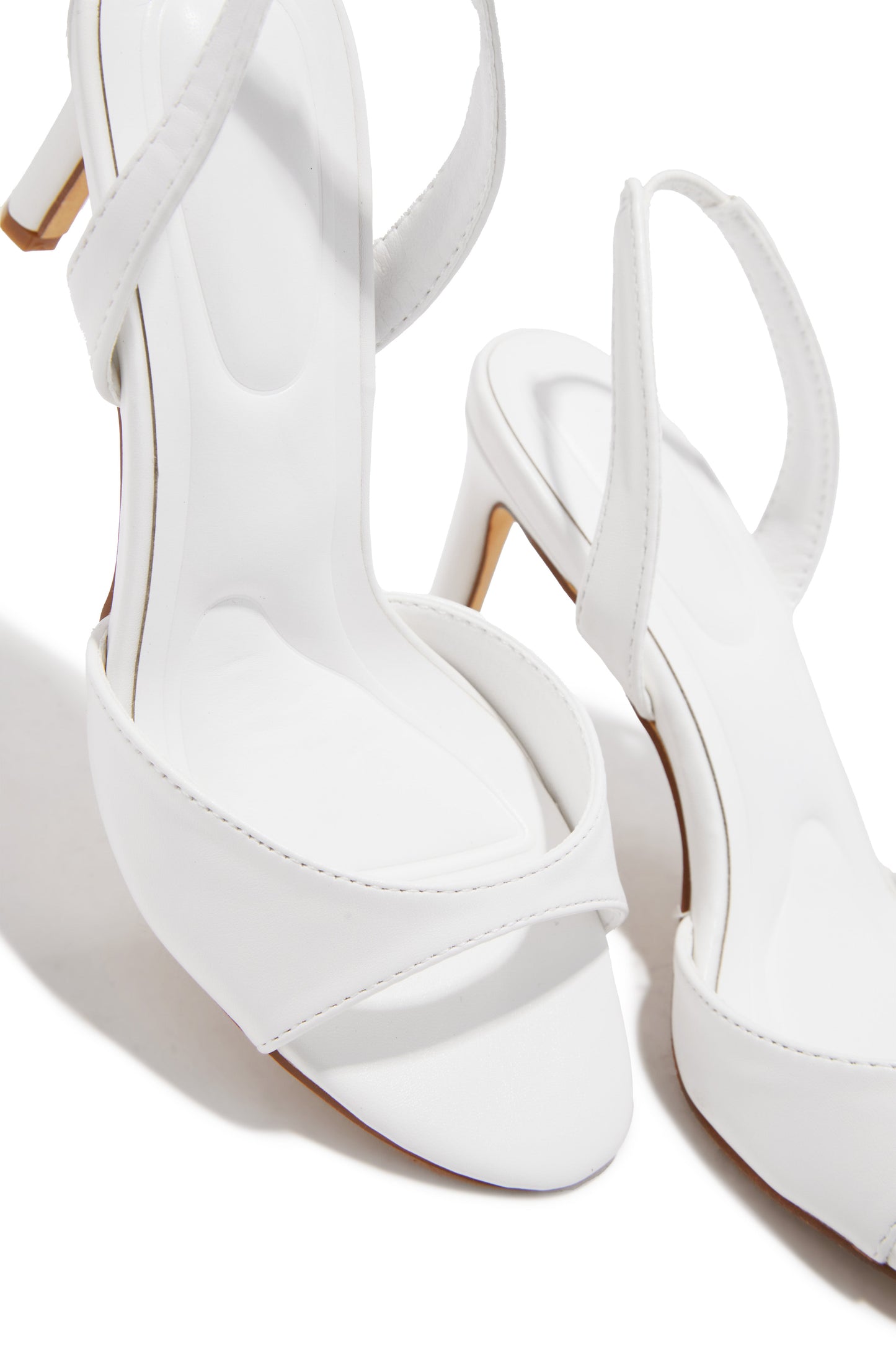 Kianny Single Sole Heels - White