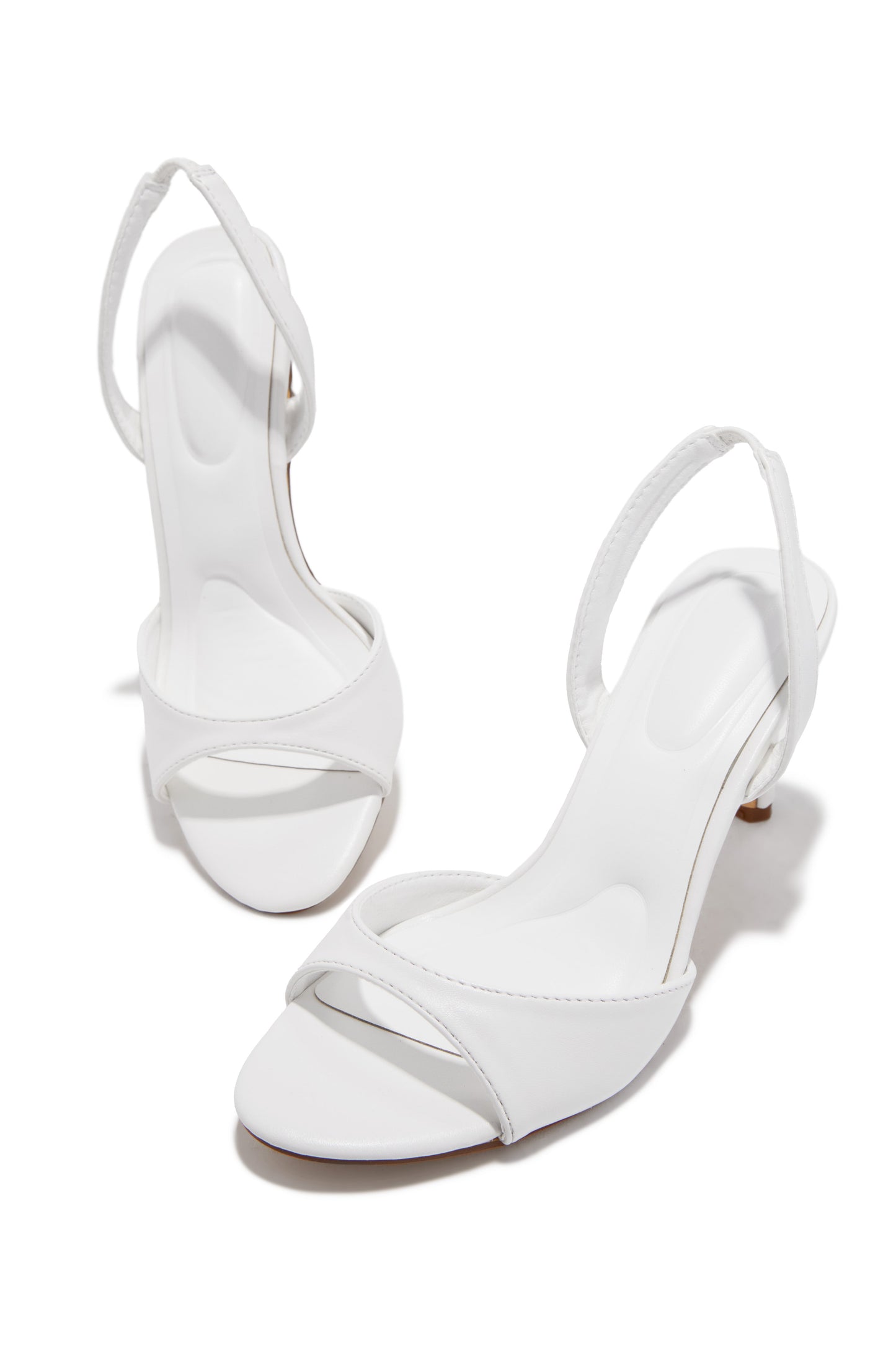Kianny Single Sole Heels - White