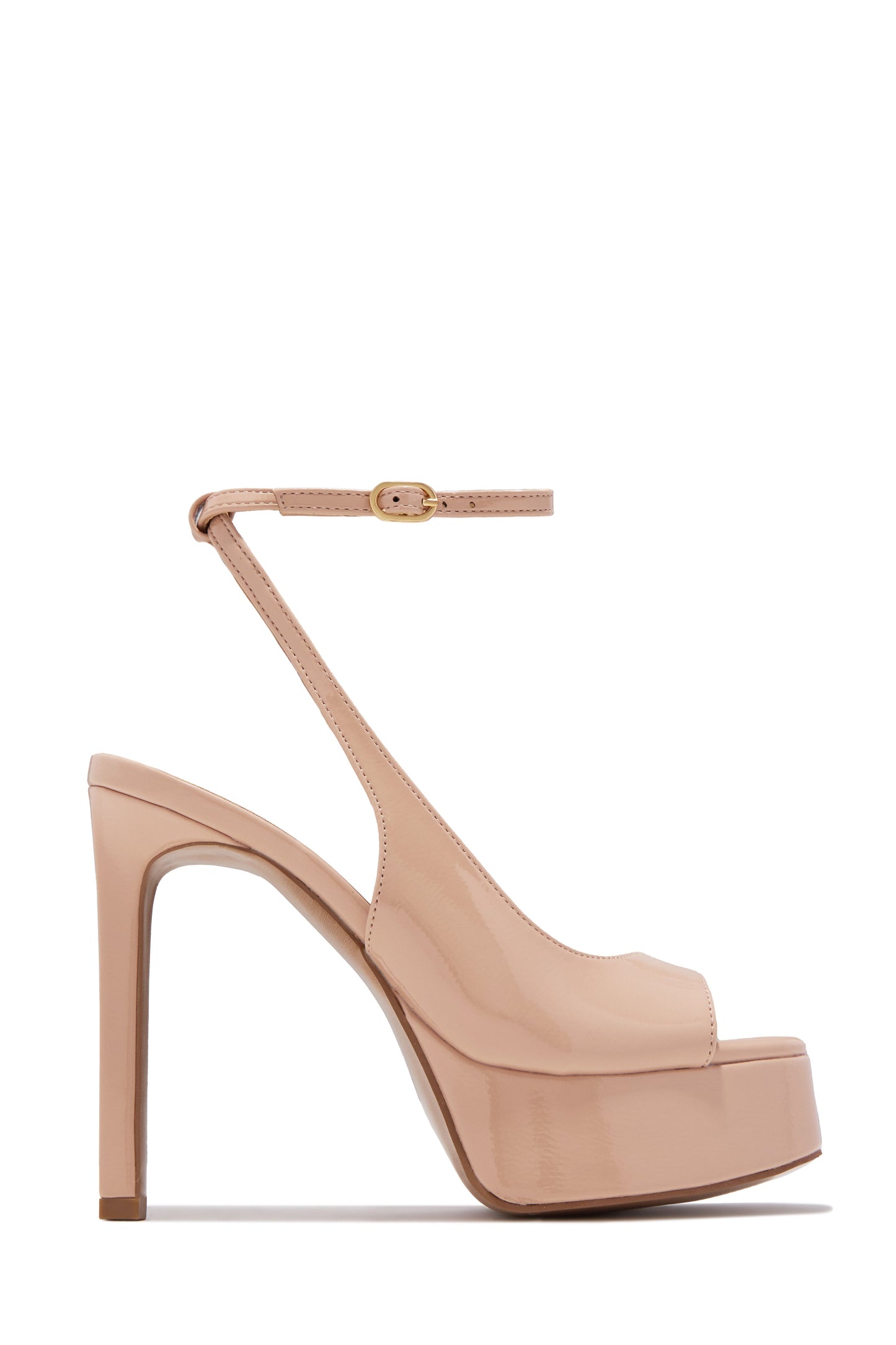 Penelope Platform High Heels - Nude