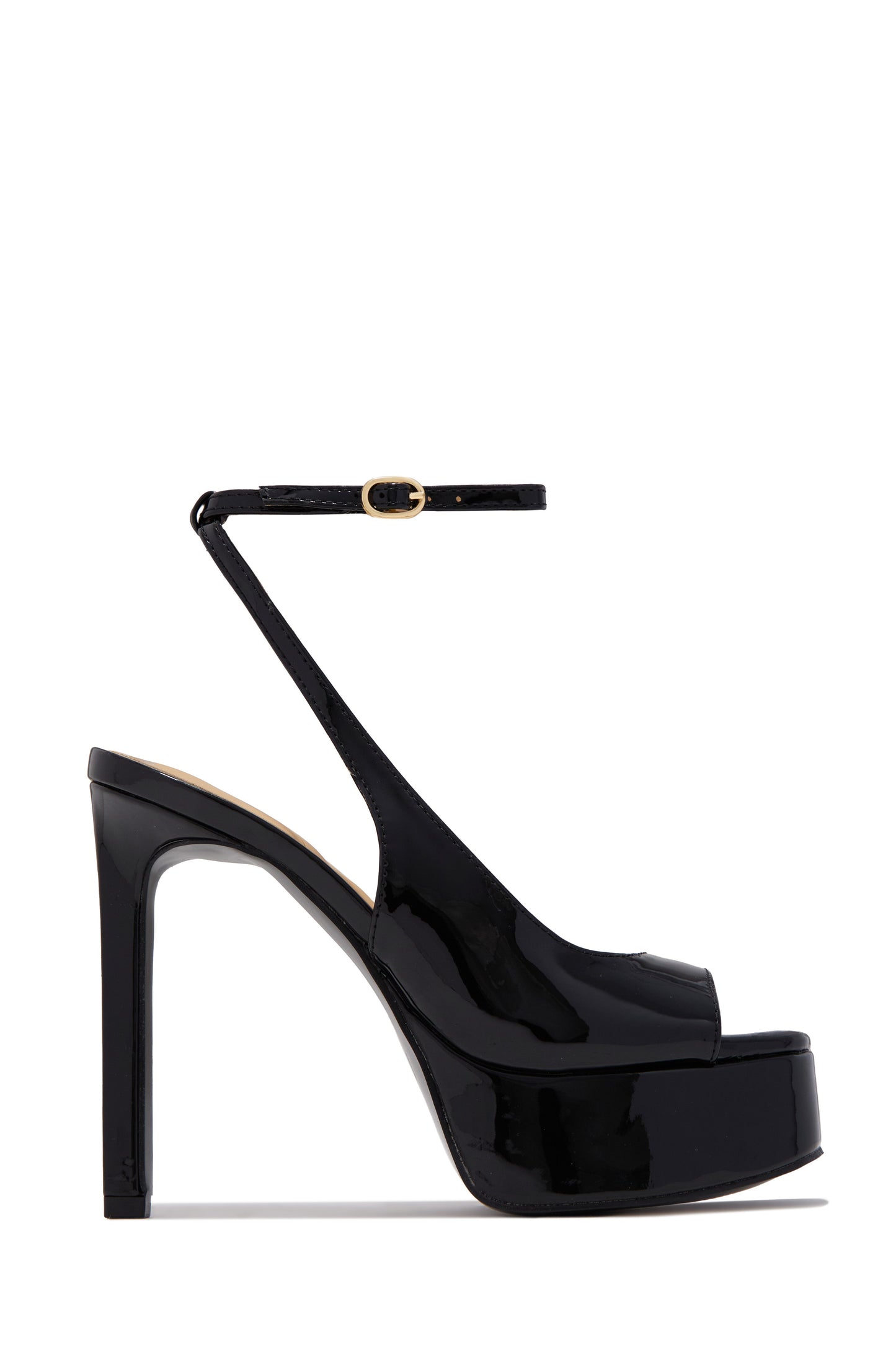 Penelope Platform High Heels - Black