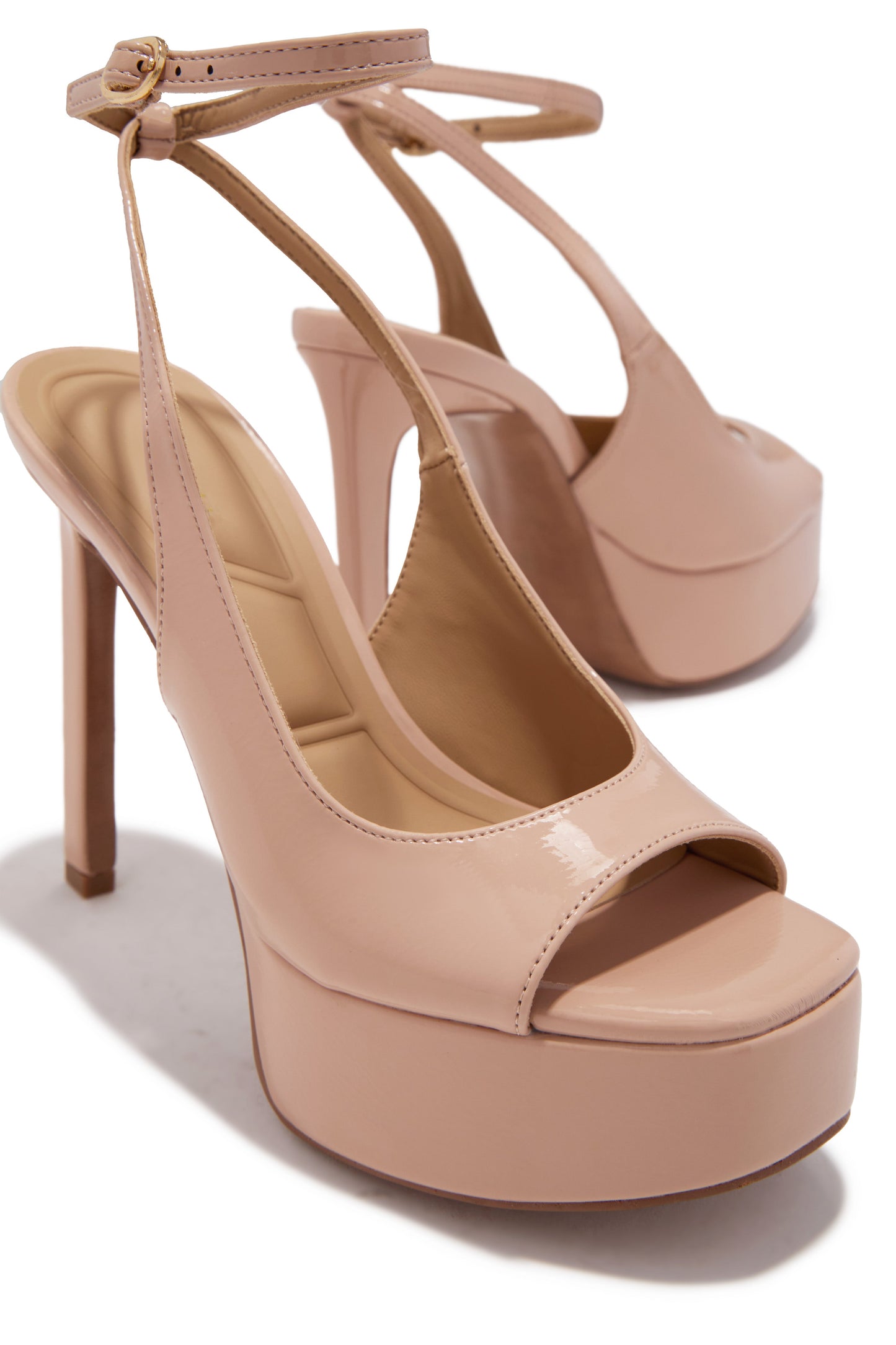 Penelope Platform High Heels - Nude
