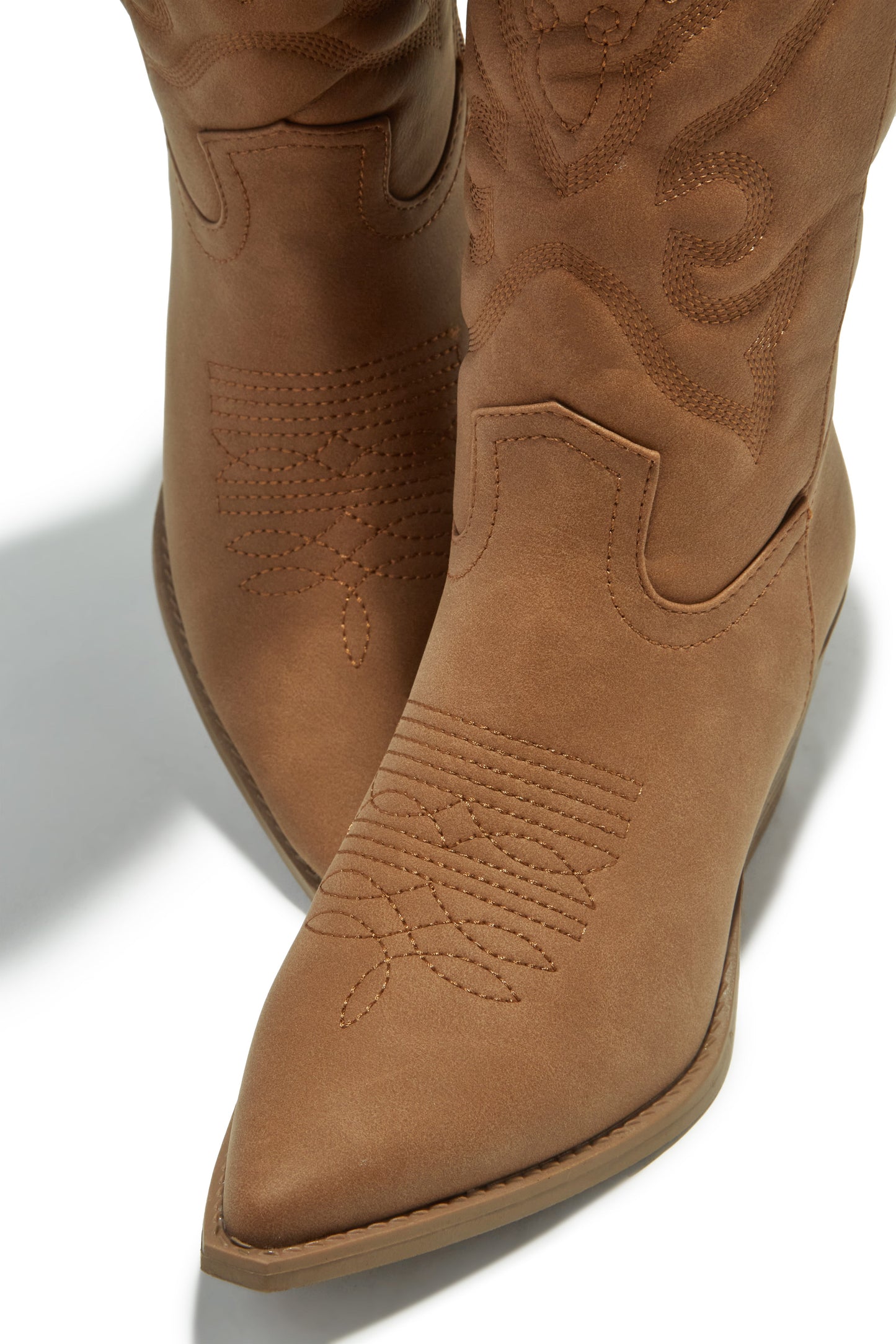Festival Girl Cowgirl Boots - Nude Nubuck