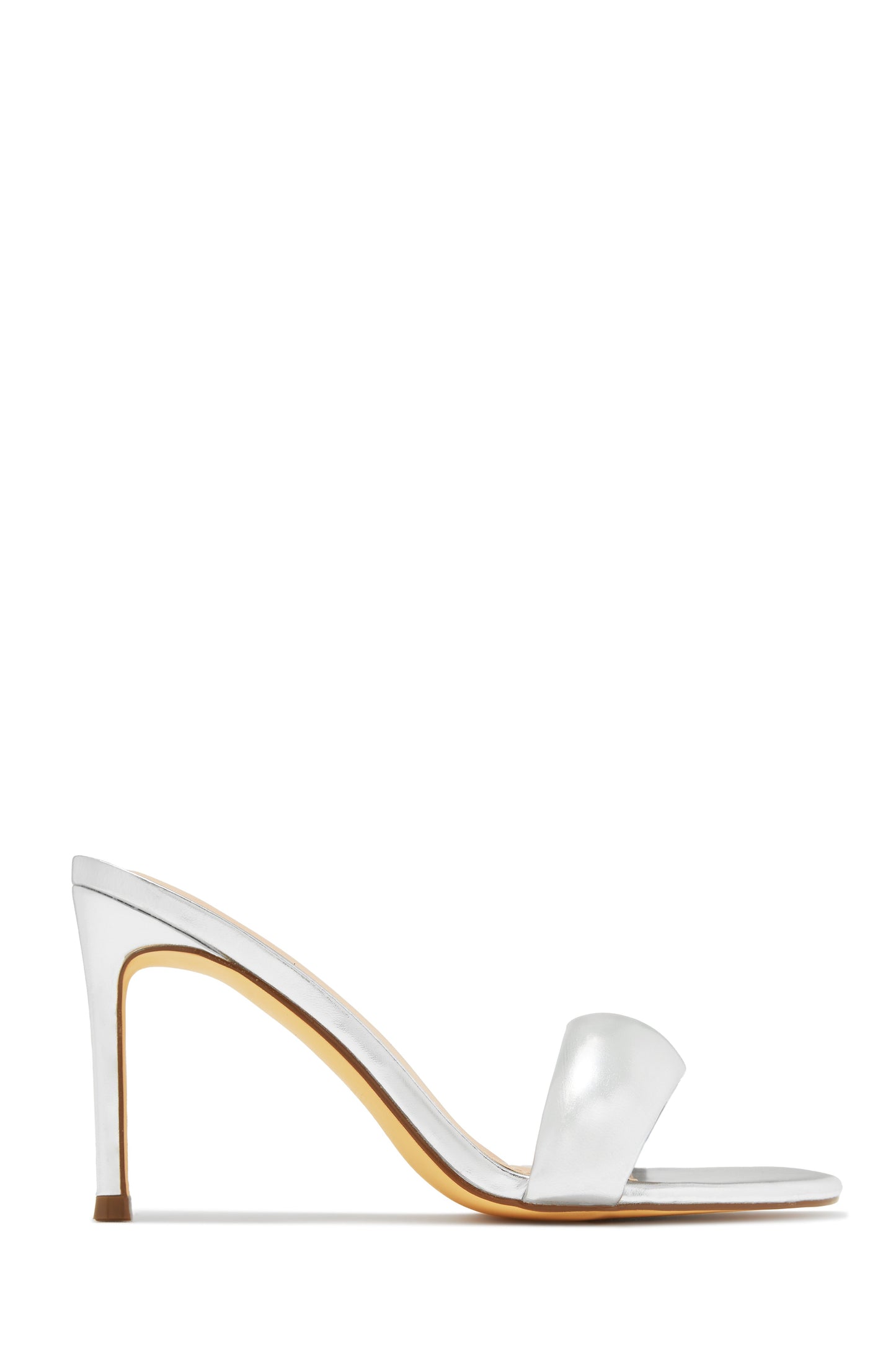 Alisha Mid Heel Mules - White