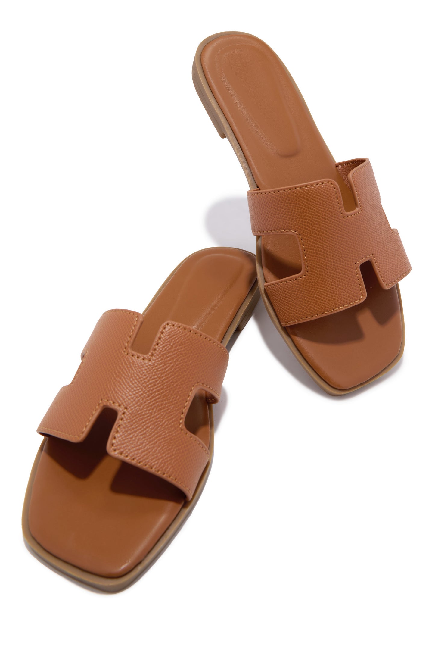 Elara Slip On Sandals - Tan