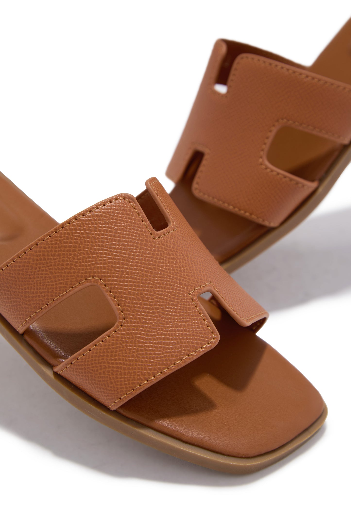 Elara Slip On Sandals - Tan