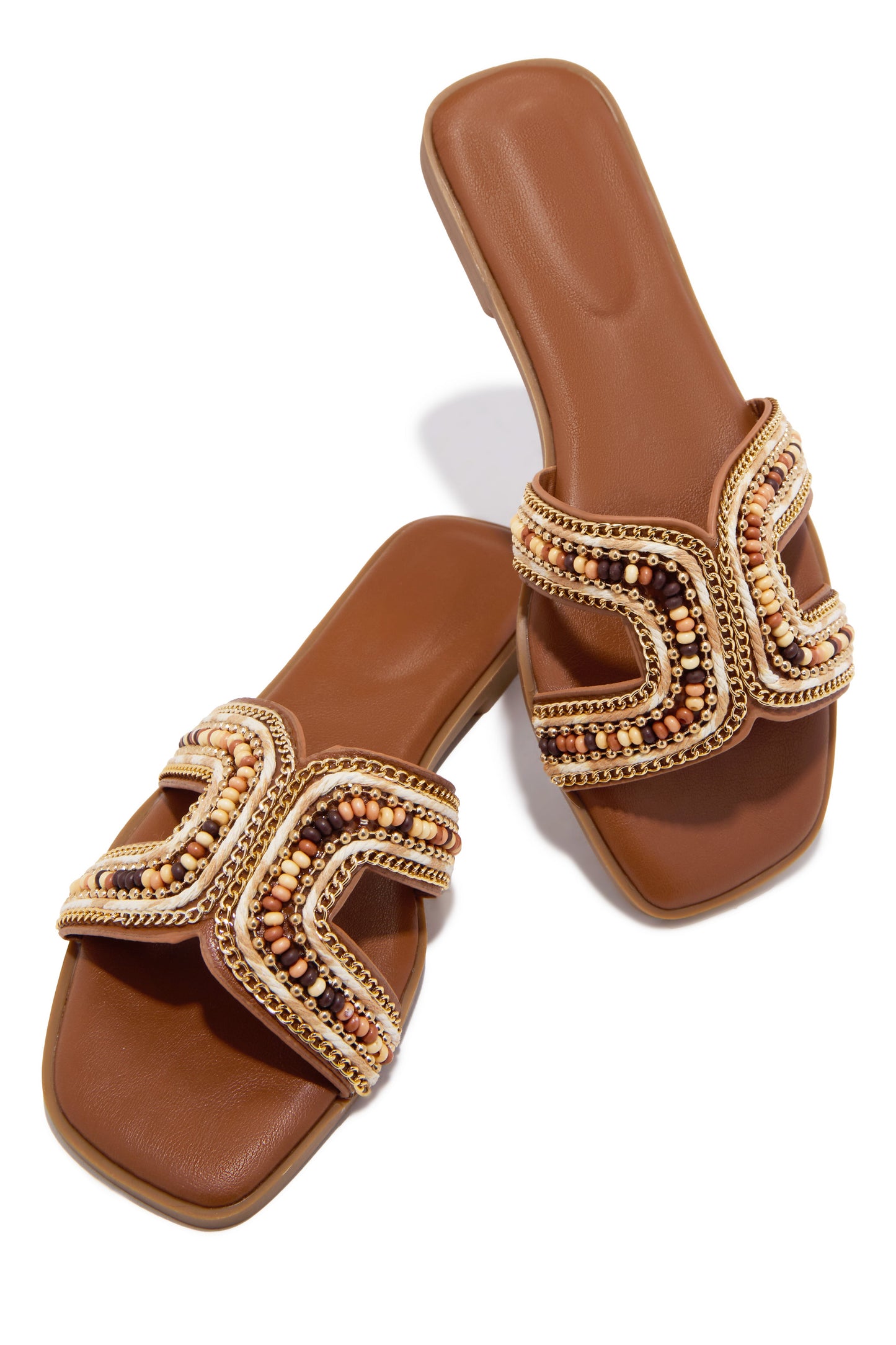 Tulum Slip On Sandals - Tan