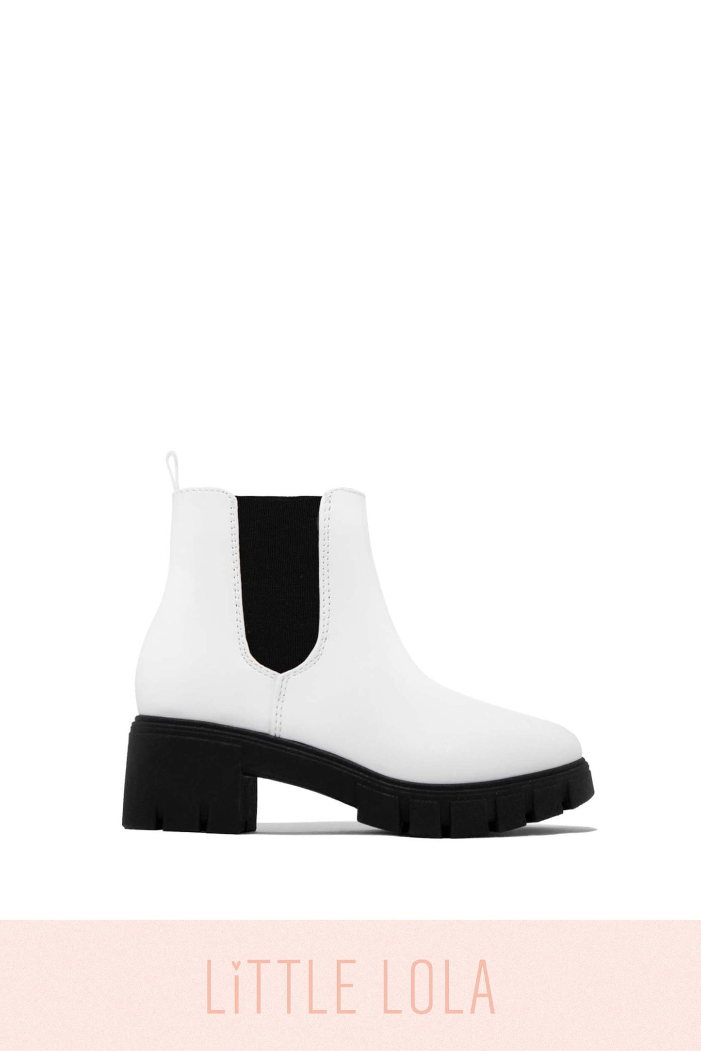 Mini Negin Kids Pull On Ankle Boots - Bone