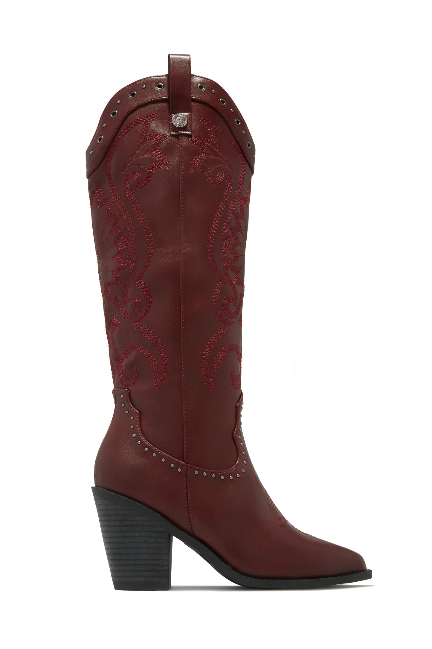 Festival Season Cowgirl Boots - Wine